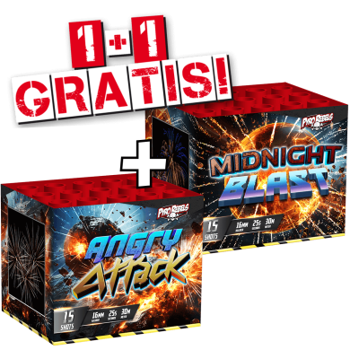 Angry Attack + Midnight Blast 2=1 vuurwerk